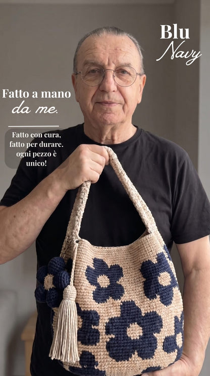 Borsa Floreale Fatta a Mano